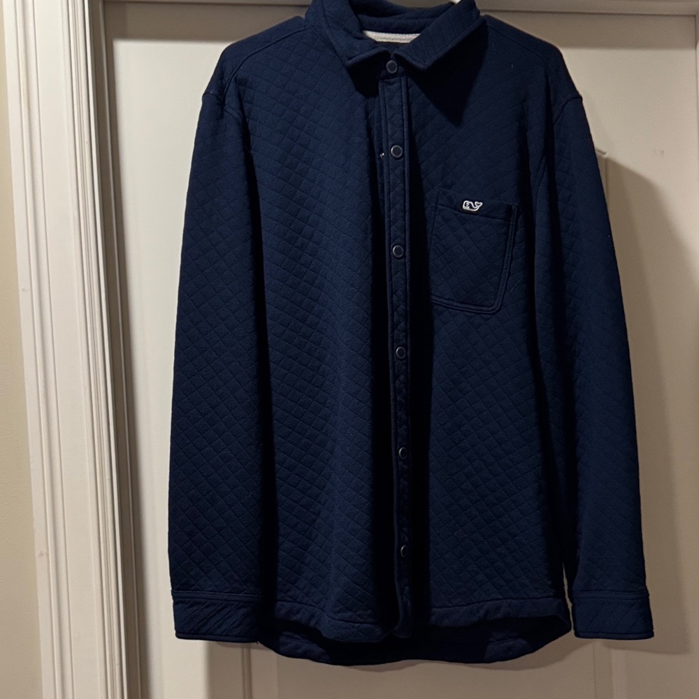 Vineyard Vines Men's Navy Quilted Shirt
